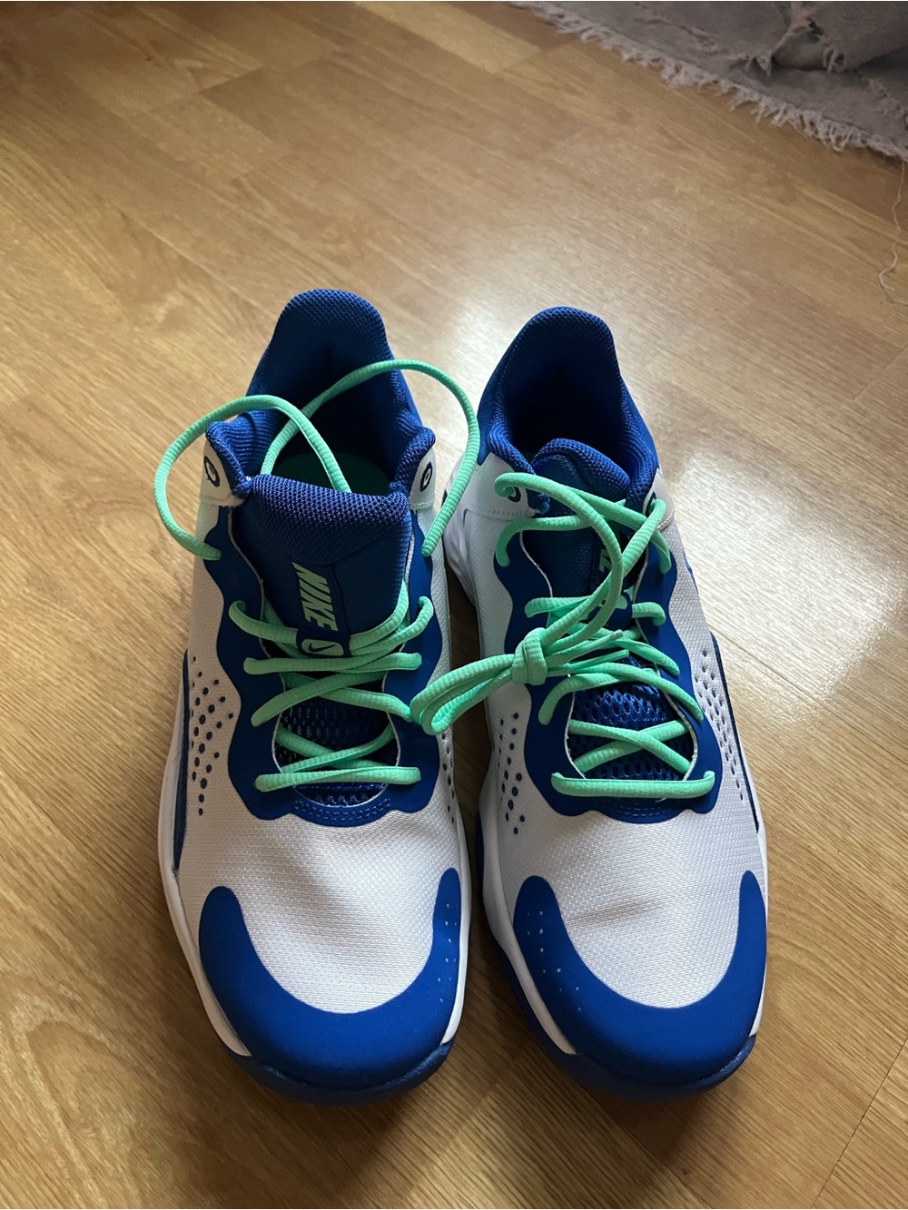 Nike Fly By Mid 3 White Game Royal Men's Size 9 Athletic Shoe BRAND NEW